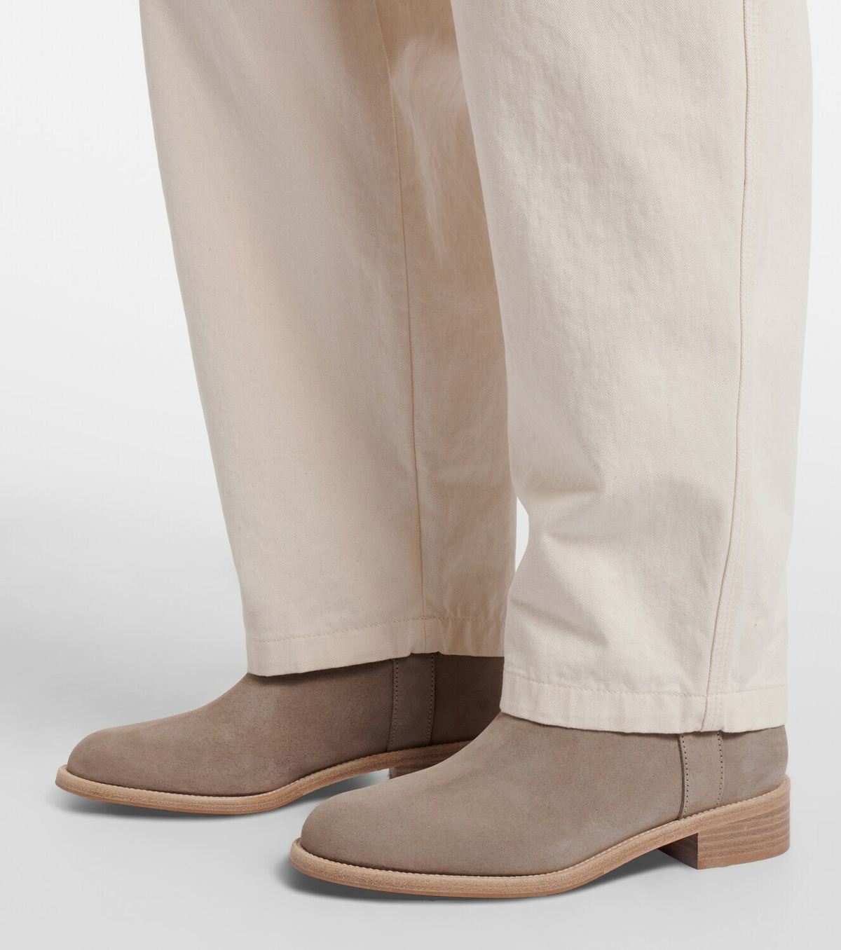 Aquazzura Cavalière suede ankle boots