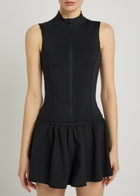 Tala Skinluxe Sleeveless Stretch-jersey Jacket Black