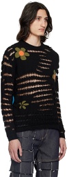 Andersson Bell Black Flower Sweater