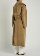 Rohe Double-faced Belted Wool and Cashmere-blend Coat Camel