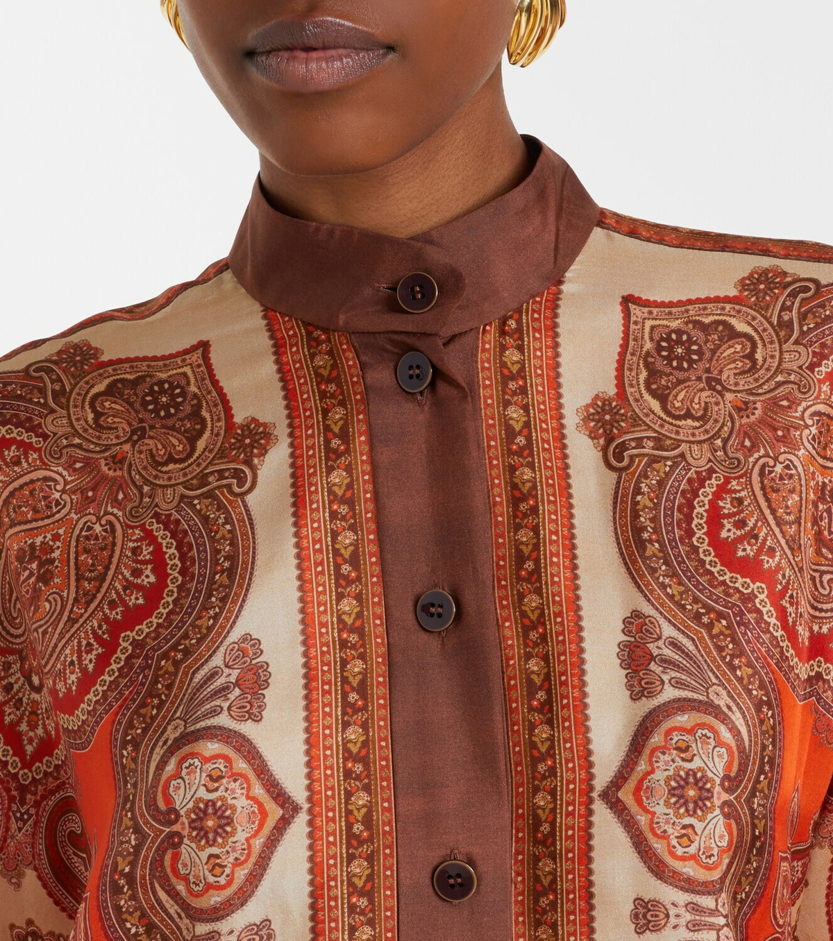Zimmermann Mahon paisley silk shirt