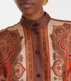 Zimmermann Mahon paisley silk shirt