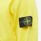 Stone Island Men's Cotton Zip Pocket Detail Popover Hoody in Yellow