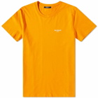 Balmain Men's Eco Small Logo Printed T-Shirt in Bright Orange/White