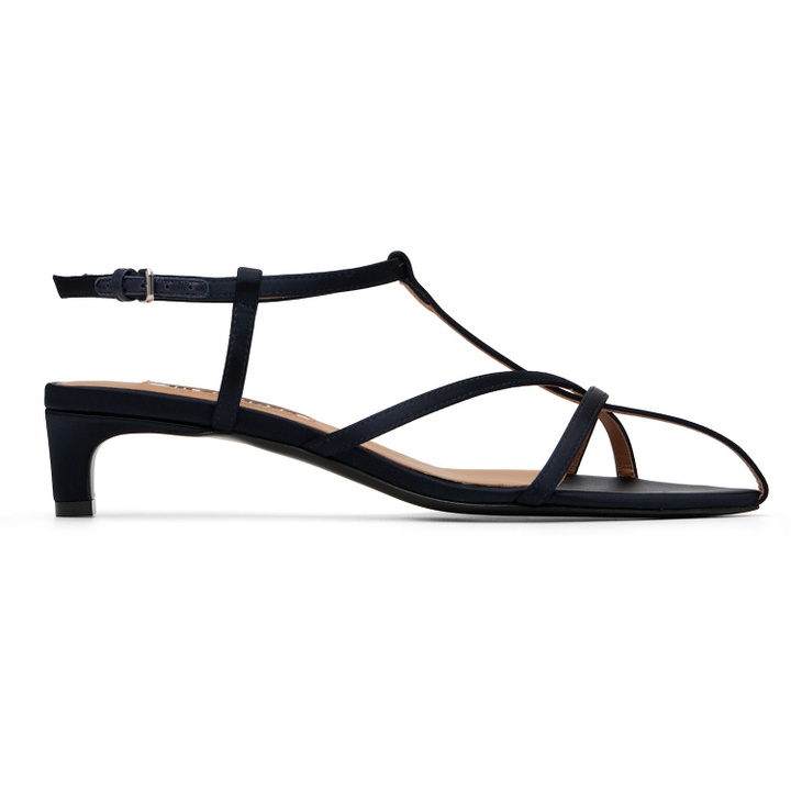 Photo: Jil Sander Navy Cage Low-Heel Sandals