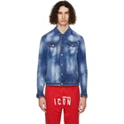 Dsquared2 Blue Denim Dan Jacket