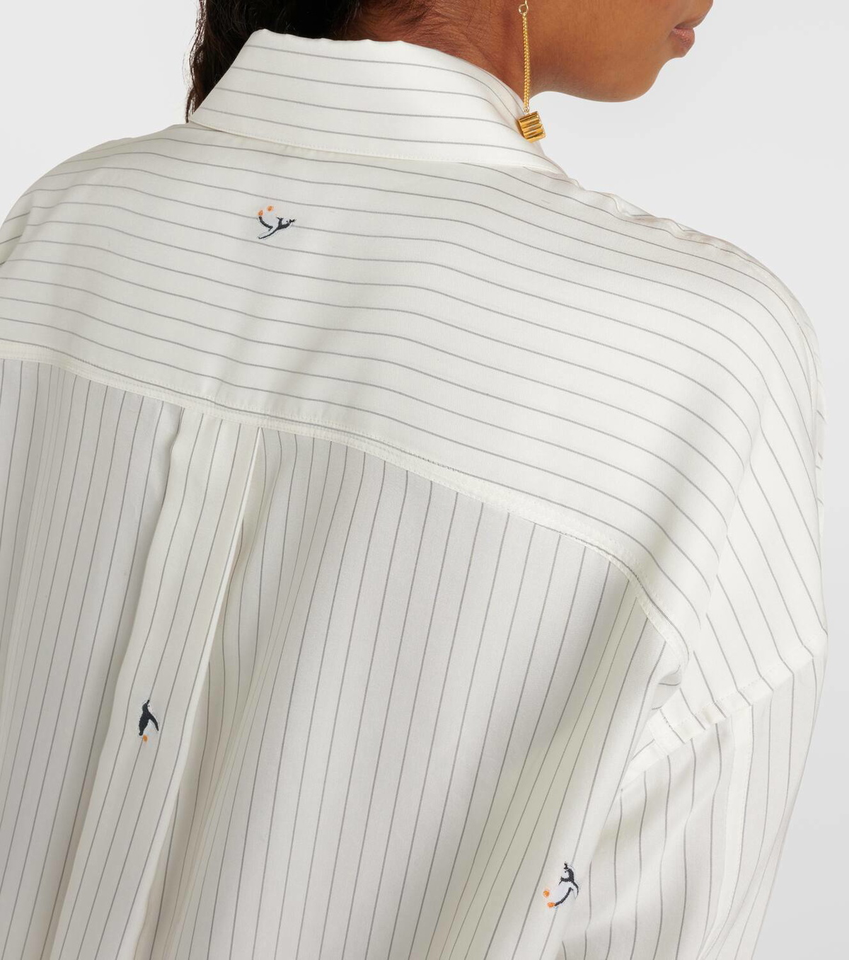 Loewe x Suna Fujita silk and cotton fil coupé shirt Loewe