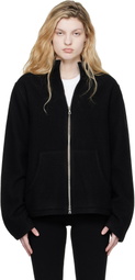 Rier Black Fleece Full Zip Jacket