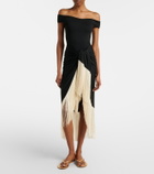 Taller Marmo Romy fringed swimsuit and beach cover-up set