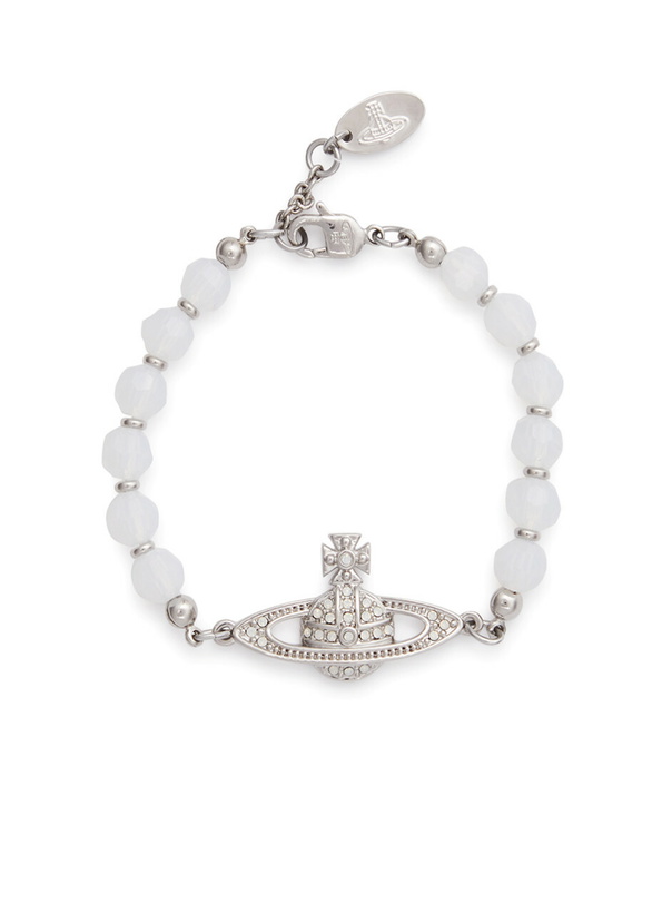 Photo: Vivienne Westwood Messaline orb Beaded Bracelet - Silver - One Size