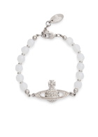 Vivienne Westwood Messaline orb Beaded Bracelet - Silver - One Size
