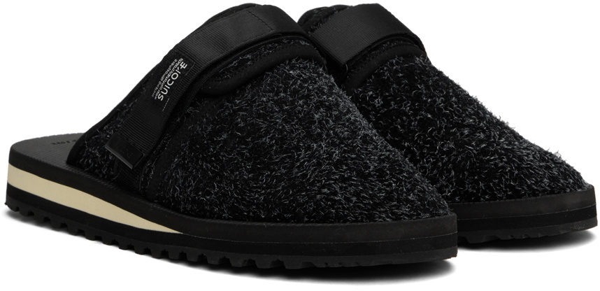 SUICOKE Black ZAVO-HSPDab Slippers