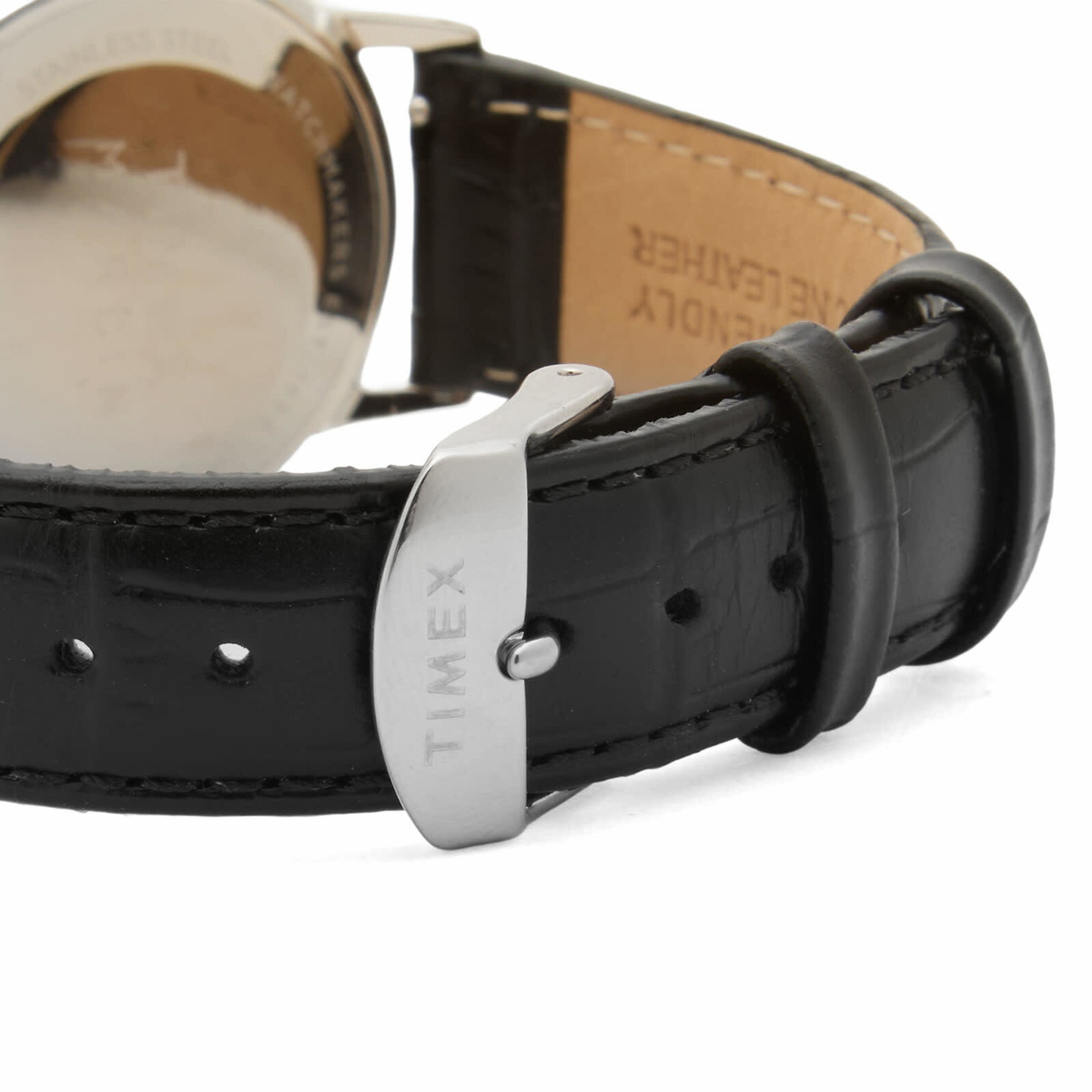 Timex Marlin 34mm 3-Hand Quartz Watch in Silver/Black 