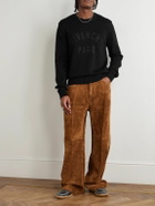Givenchy - Logo-Embroidered Cotton Sweater - Black