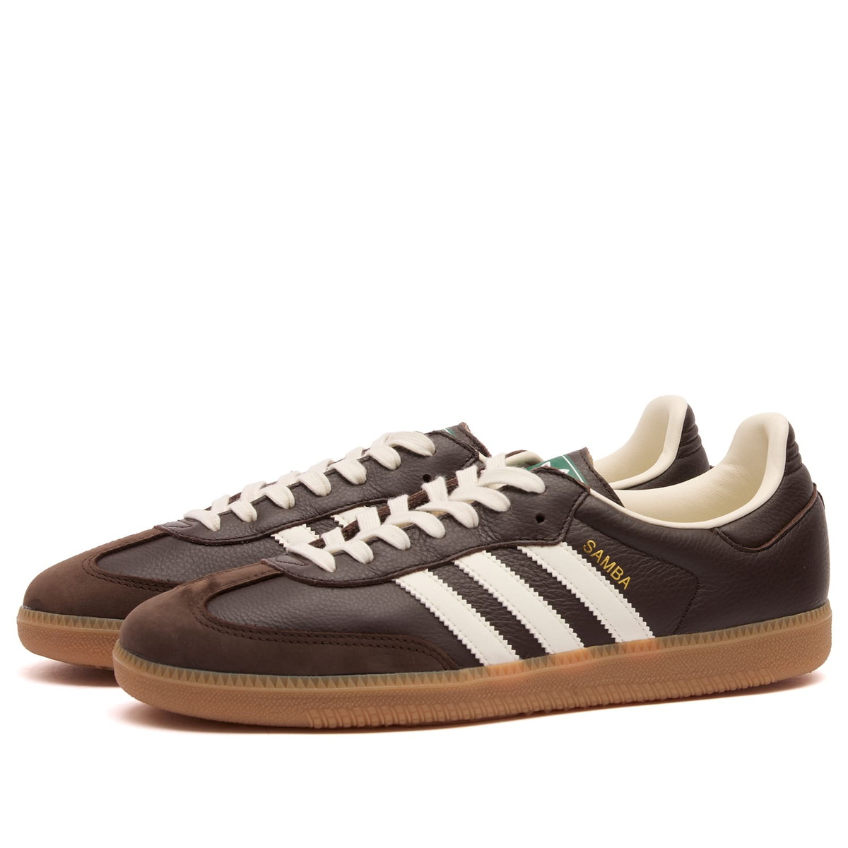 Adidas Samba OG Sneaker in Dark Brown/Off White/Gum4