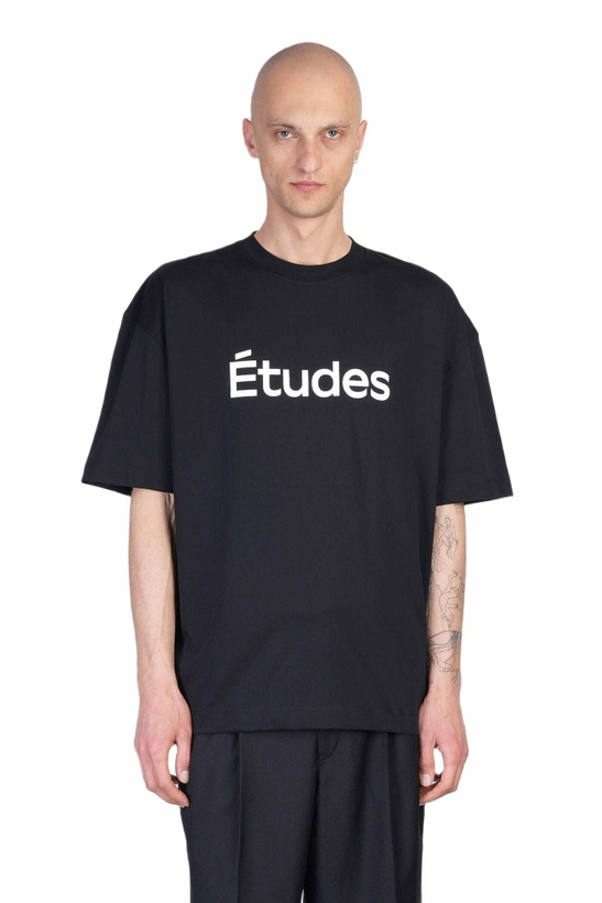Photo: Études T-shirt In Black Cotton