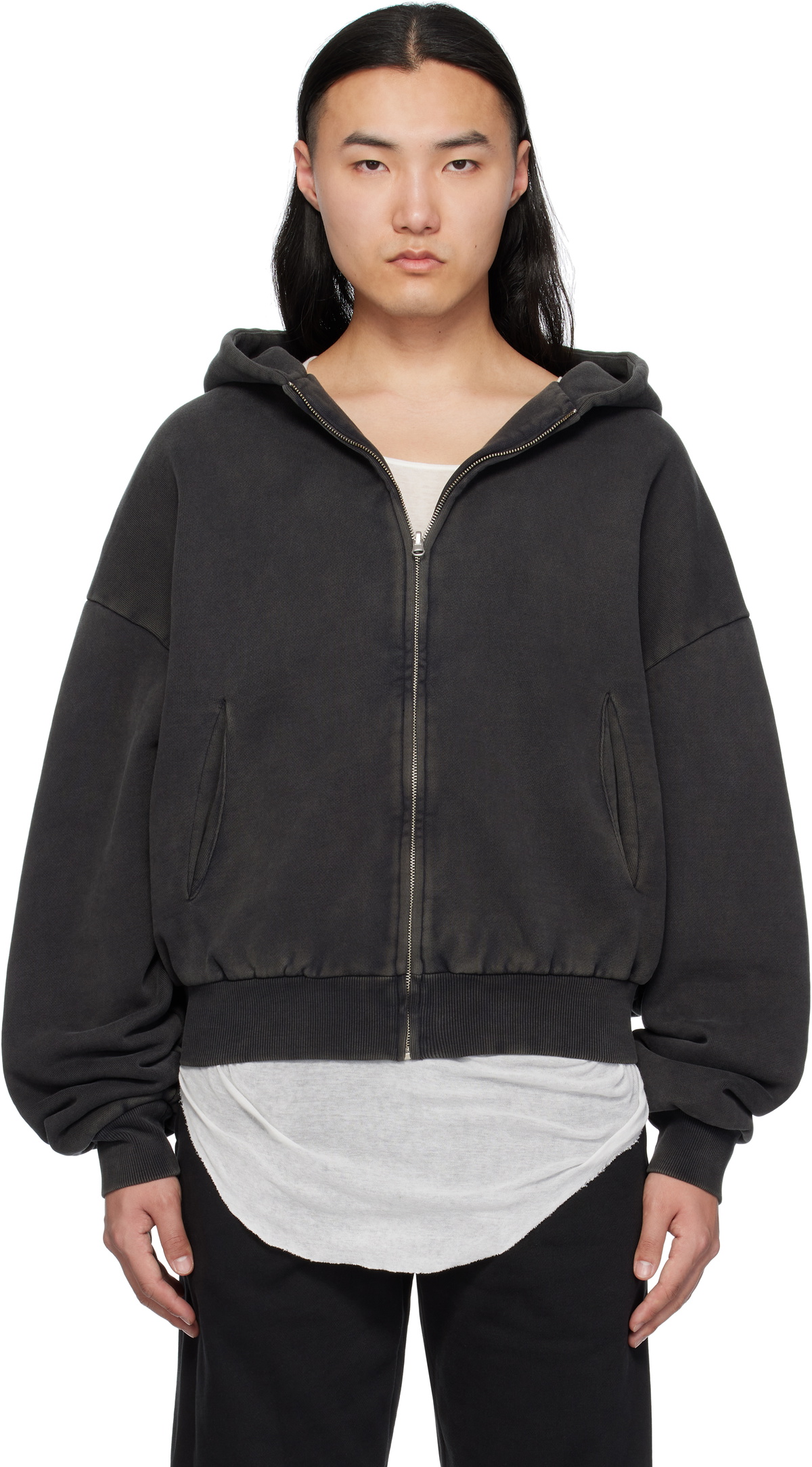 Entire Studios Black Full Zip Hoodie Entire Studios Entire Studios Black Full Zip Hoodie Entire Studios