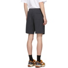 Acne Studios Black Reversed Logo Shorts