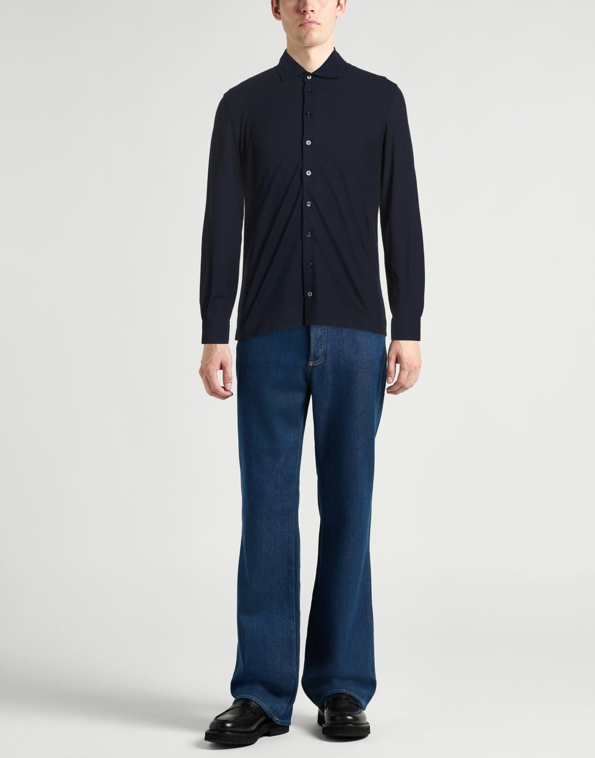 Herno Mens Shirt Midnight in Blue