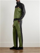 Moncler Genius - 1 Moncler JW Anderson Straight-Leg Colour-Block Logo-Embroidered Jersey Sweatpants - Black