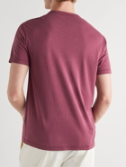 Officine Générale - TENCEL Lyocell and Cotton-Blend Jersey T-Shirt - Burgundy