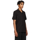 Issey Miyake Men Black Shrink Shirt