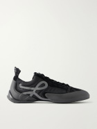 LOEWE - Grip Suede-Trimmed Nylon Sneakers - Black