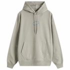 Uniform Experiment Men's Loop Logo Hoodie in Light Gray
