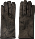 Paul Smith Black Signature Stripe Gloves