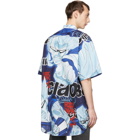 Vetements Blue Anime Bowling Shirt