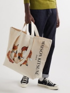 Maison Kitsuné - Logo-Print Cotton-Canvas Tote Bag