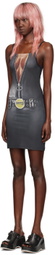 I'm Sorry by Petra Collins SSENSE Exclusive Black Mimi Wade Edition Trompe L'Oeil Minidress