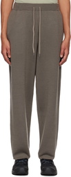 ATTACHMENT Gray Double-Face Sweatpants