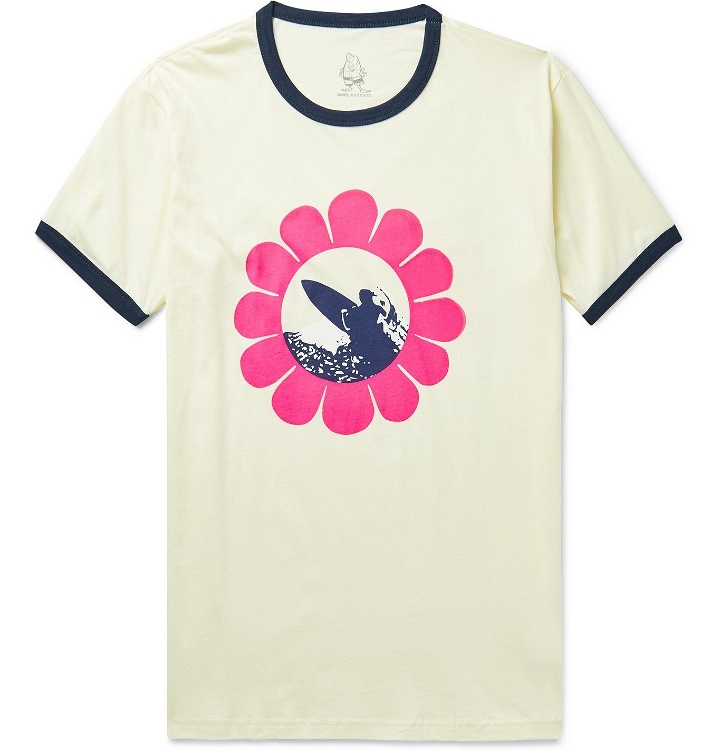 Photo: Birdwell - Printed Cotton-Jersey T-Shirt - Neutrals