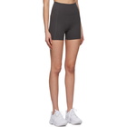 Girlfriend Collective Grey High-Rise Run Shorts