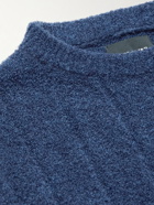 Howlin' - Cortez Ribbed Wool-Blend Bouclé Sweater - Blue