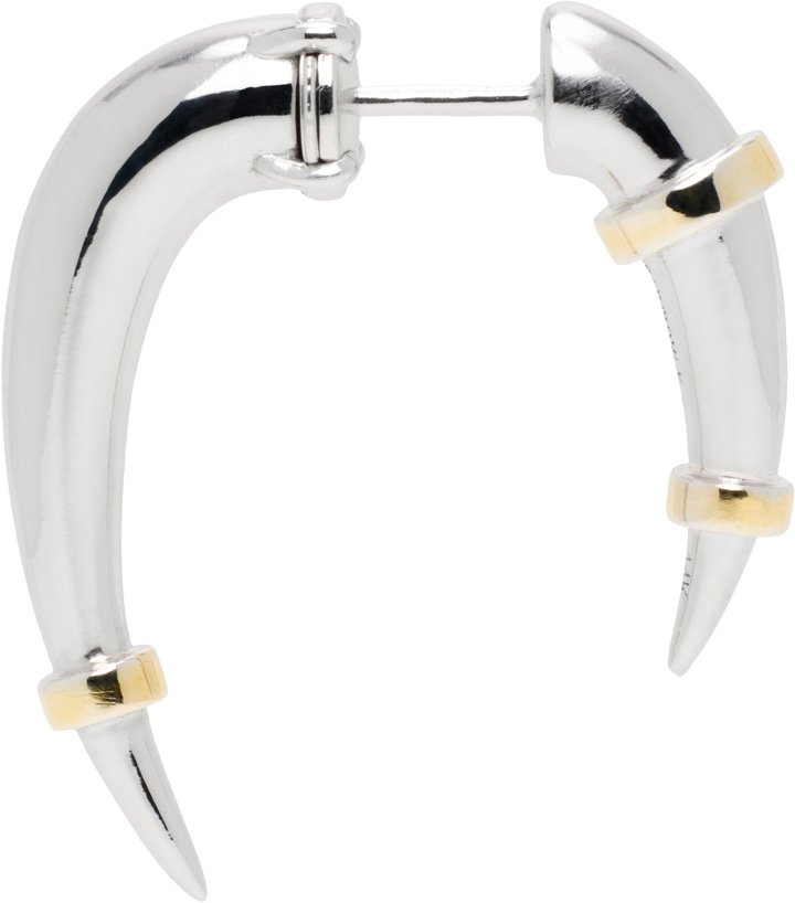 Photo: Rainbow K White Gold Horn Single Earring