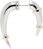 Rainbow K White Gold Horn Single Earring