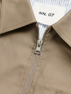 NN07 - Gideon 80038 Organic Cotton-Twill Blouson Jacket - Brown