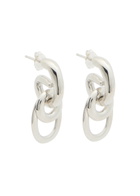 Agmes Ellipses Sterling Silver Hoop Earrings - One Size