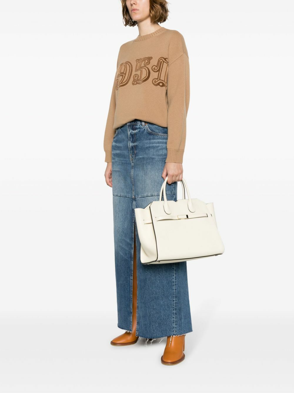 VALEXTRA - Milano Medium Leather Handbag Valextra VALEXTRA - Milano Medium Leather Handbag Valextra