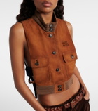 Miu Miu Suede vest