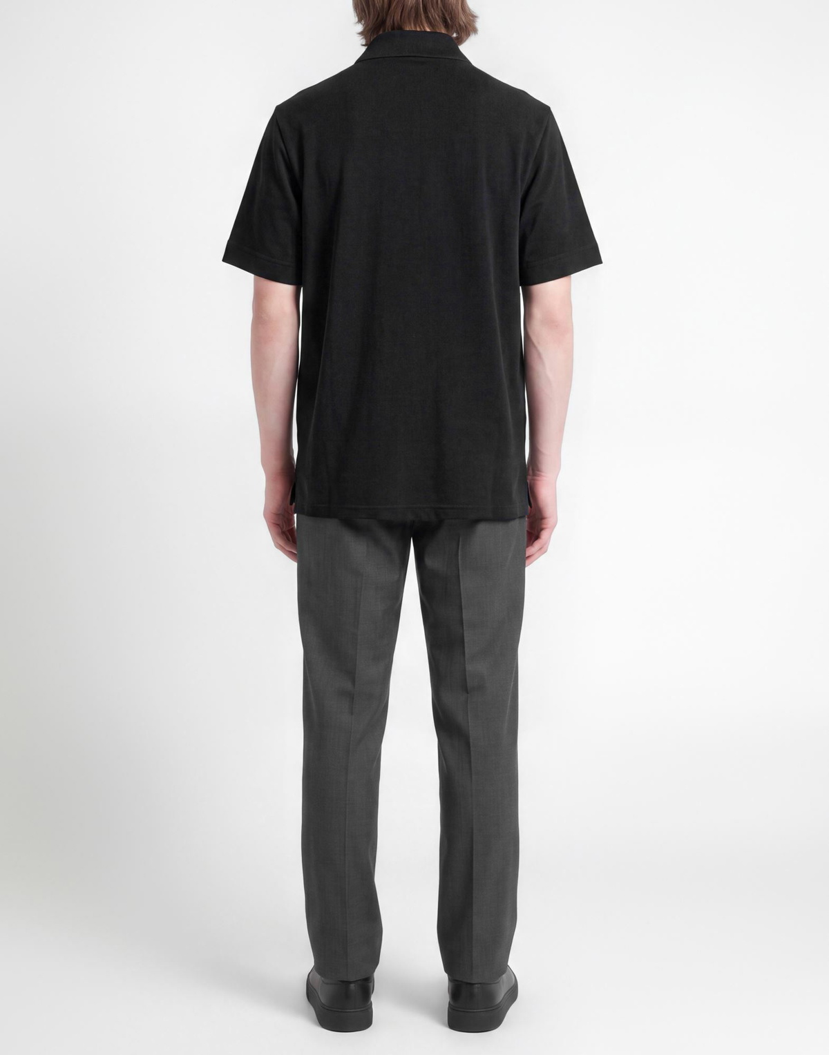 Lanvin Mens Polo shirt in Black