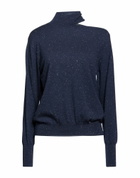 Peserico Womens Turtleneck Midnight in Blue