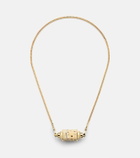 Marie Lichtenberg Milky Way 18kt gold pendant necklace with diamonds and rubies