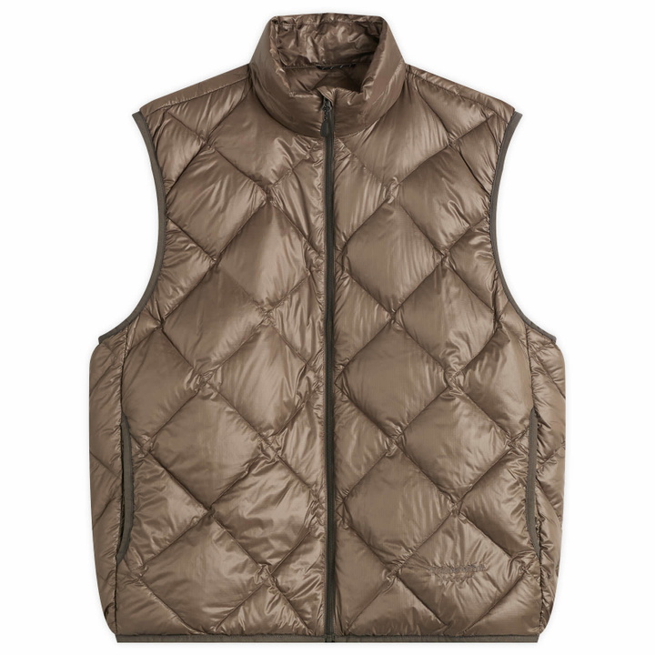Photo: thisisneverthat Men's PERTEX Light Down Vest in Brown