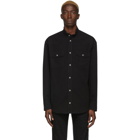 Balmain Black Denim Oversized Shirt