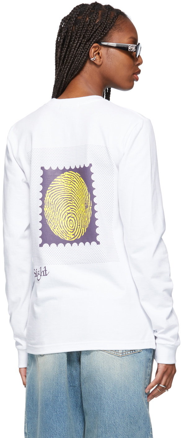 SSENSE WORKS SSENSE Exclusive White ‘Postcards From The Edge’ Long Sleeve T-Shirt