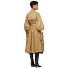 Edit Beige Pleated Trench Coat