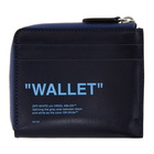 Off-White SSENSE Exclusive Black Quote Zip Wallet